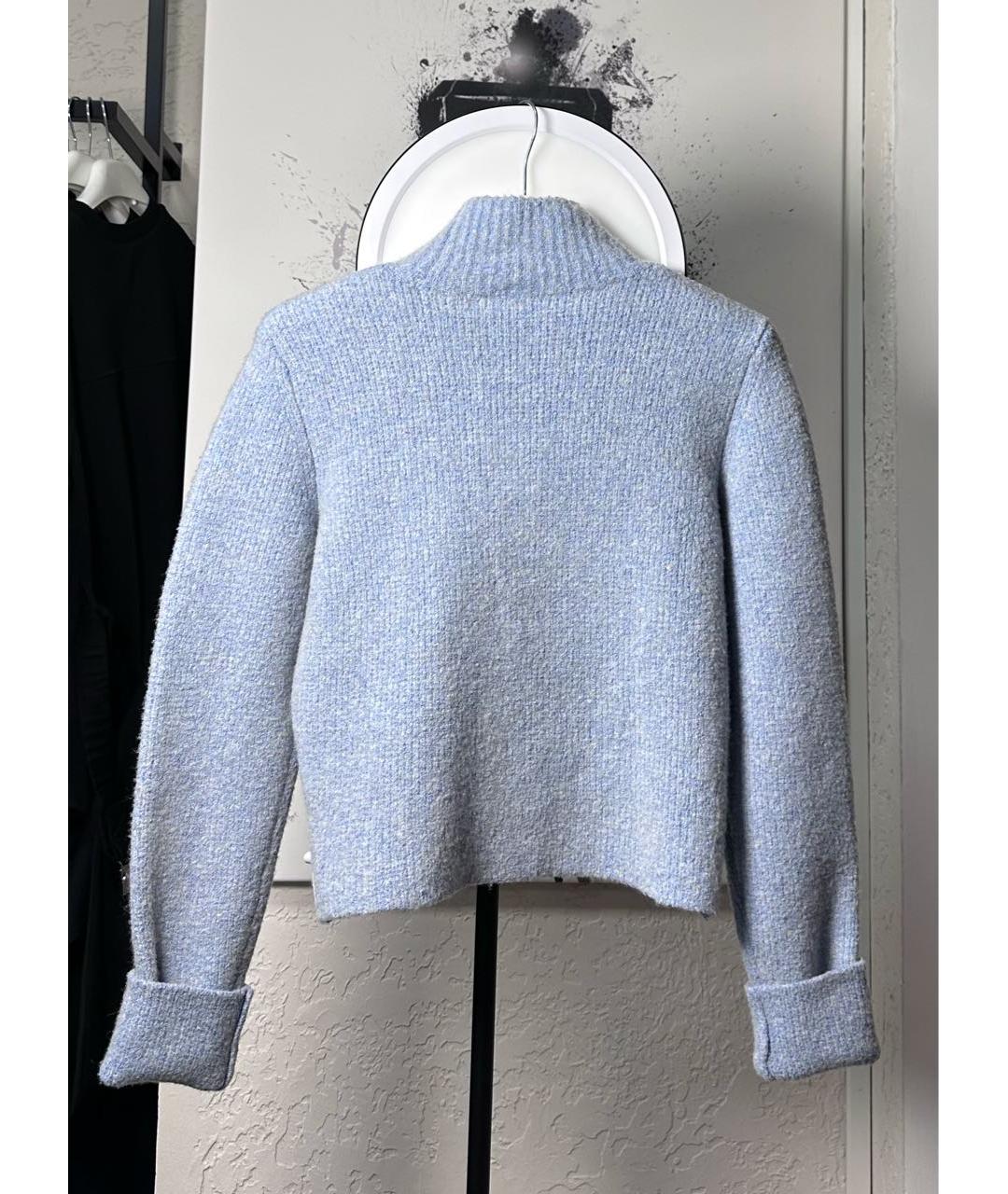 DIANE VON FURSTENBERG Голубой шерстяной джемпер / свитер, фото 2