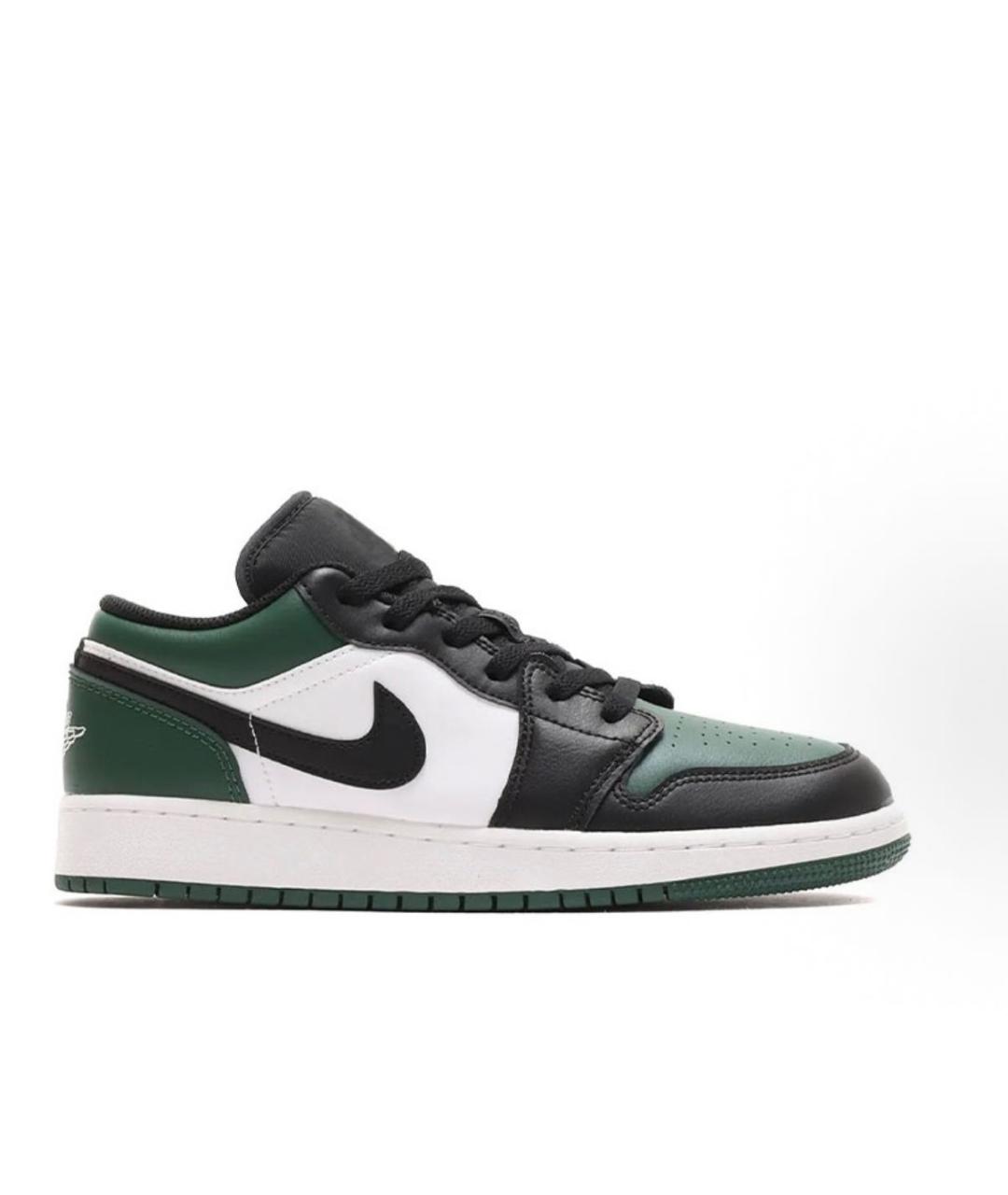 JORDAN Зеленые кожаные кроссовки, фото 4