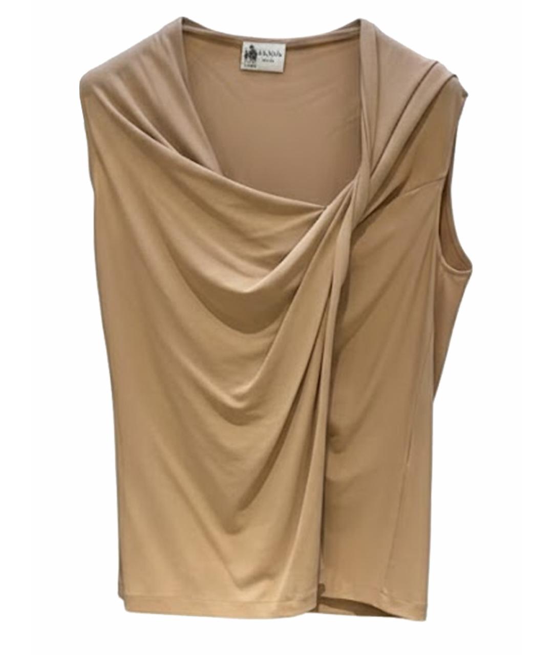 LANVIN Бежевая хлопковая блузы, фото 1