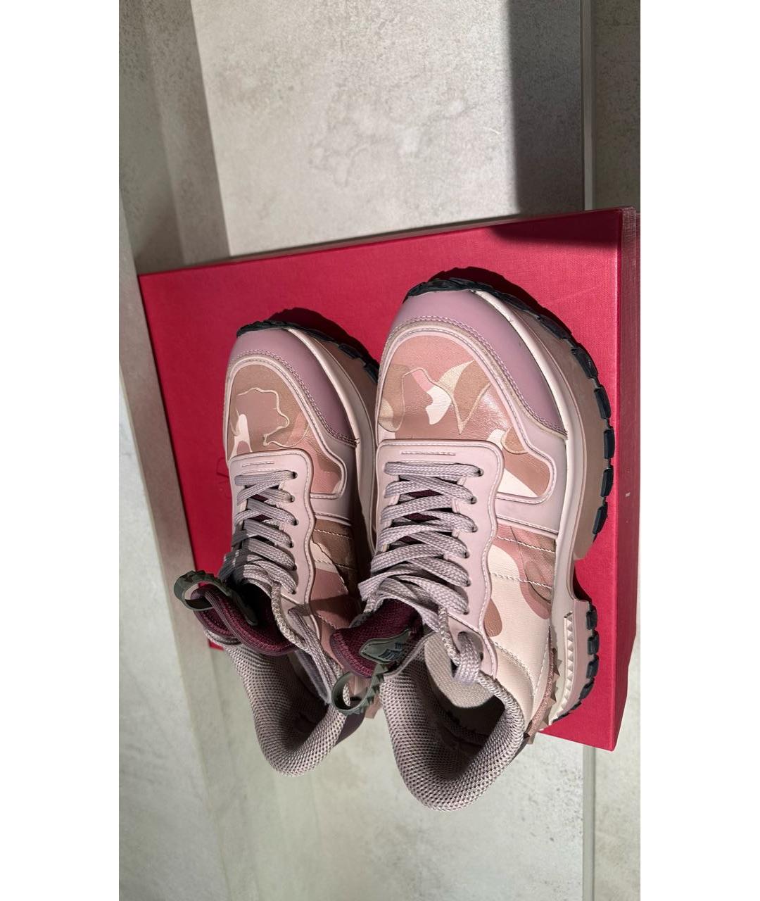 VALENTINO Мульти кожаные кроссовки, фото 3