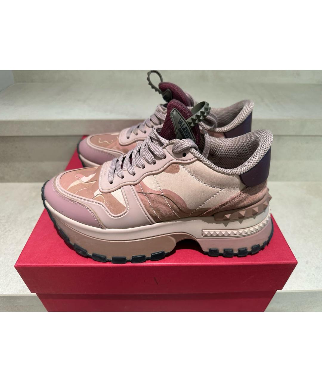 VALENTINO Мульти кожаные кроссовки, фото 7