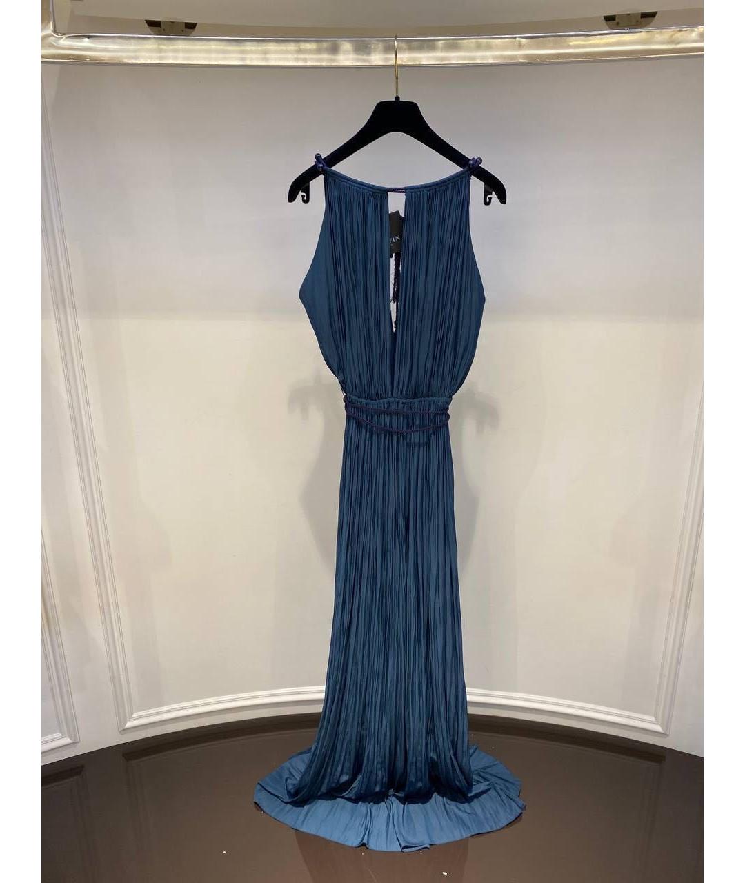 LANVIN Синее вечернее платье, фото 2