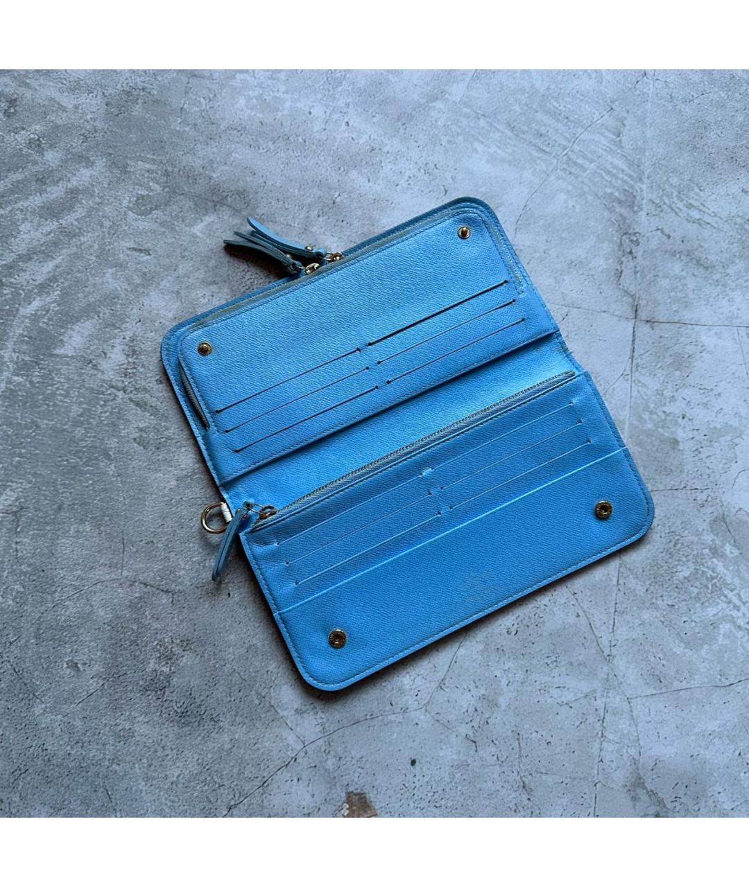 LOUIS VUITTON Белый кожаный кошелек, фото 2