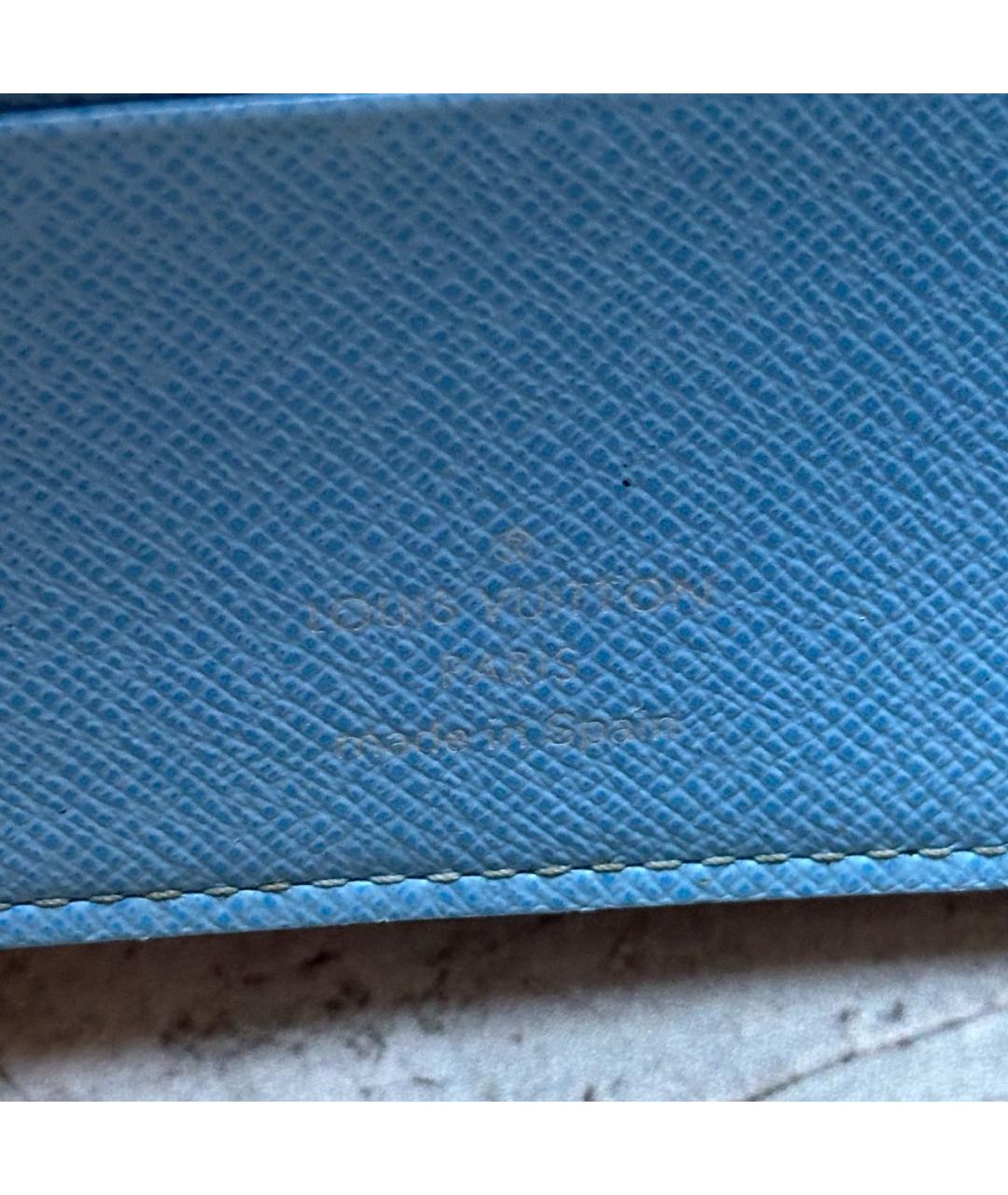 LOUIS VUITTON Белый кожаный кошелек, фото 3