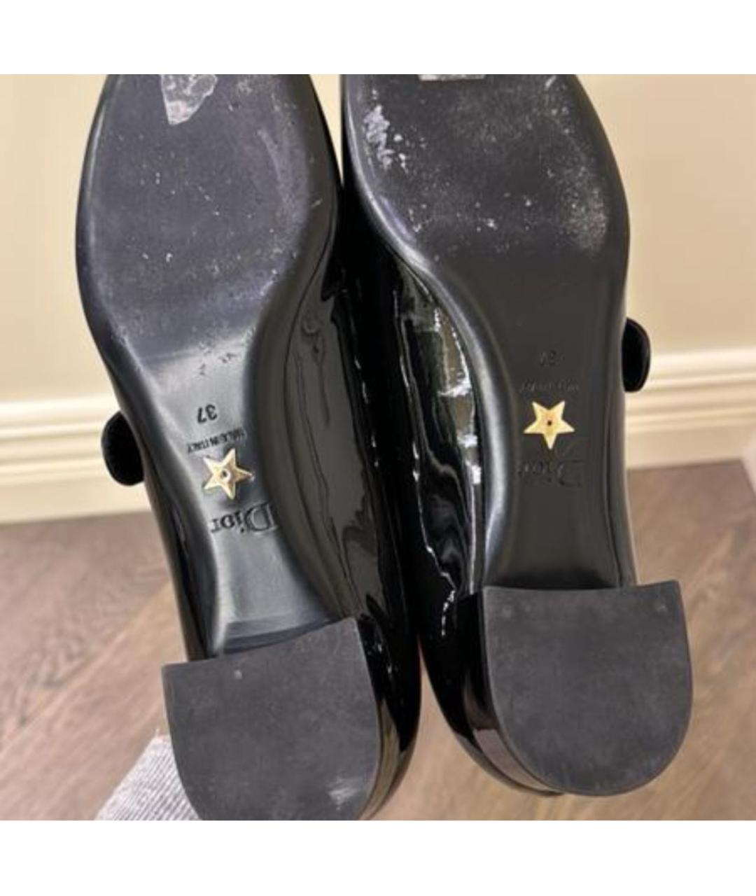 CHRISTIAN DIOR Черные туфли из лакированной кожи, фото 6