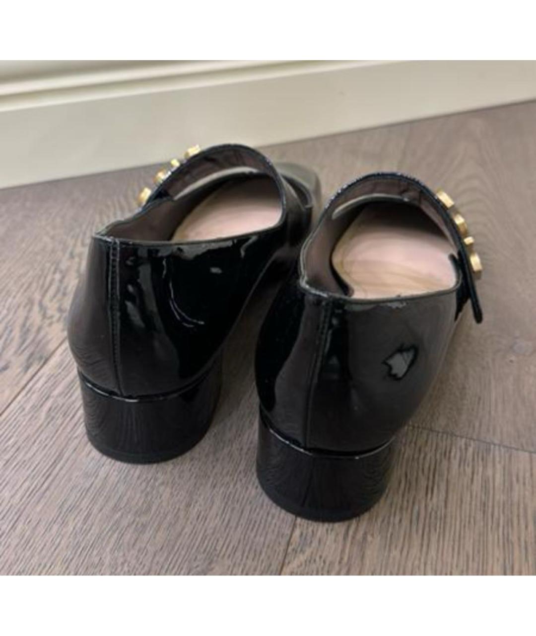 CHRISTIAN DIOR Черные туфли из лакированной кожи, фото 5