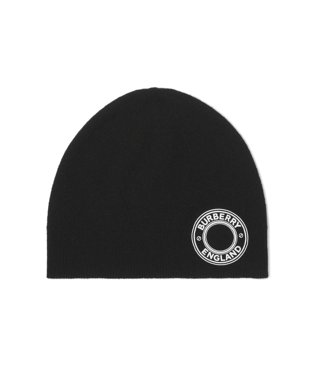 BURBERRY Черная кашемировая шапка, фото 1