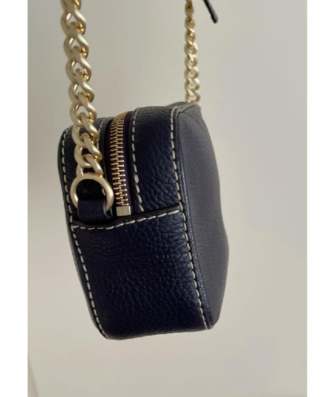 HUGO BOSS Фиолетовая кожаная сумка через плечо, фото 2