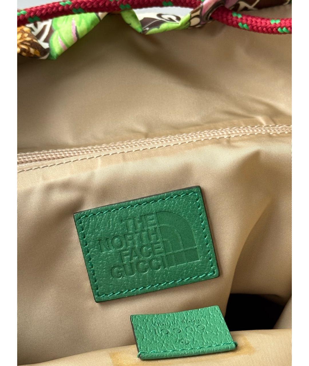 GUCCI Зеленый синтетический рюкзак, фото 7