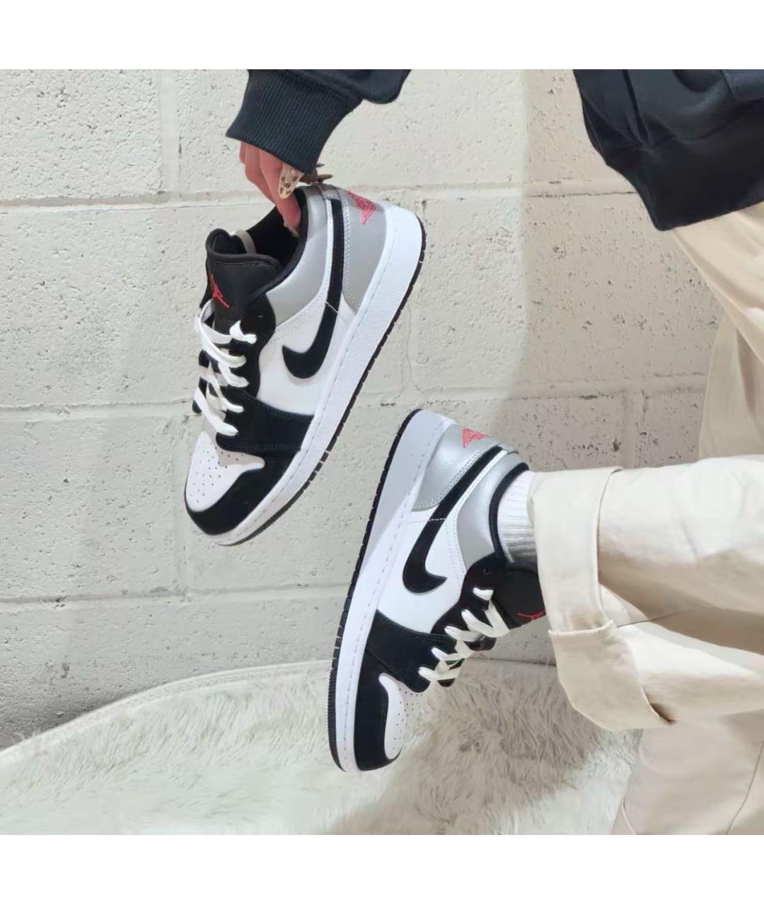 JORDAN Черные кожаные кроссовки, фото 2