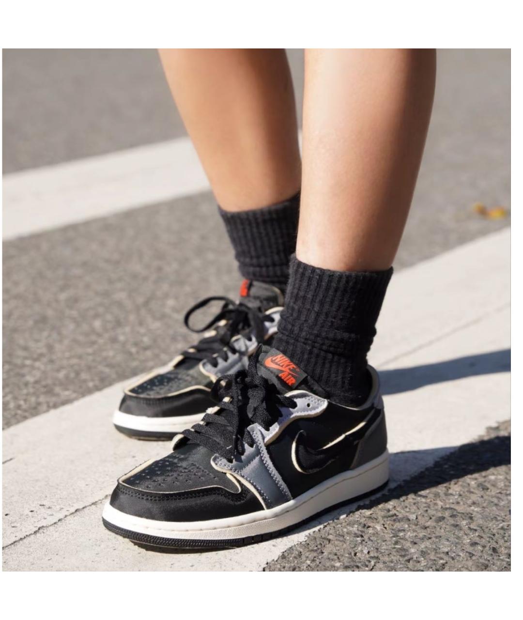 JORDAN Черные текстильные кеды, фото 3