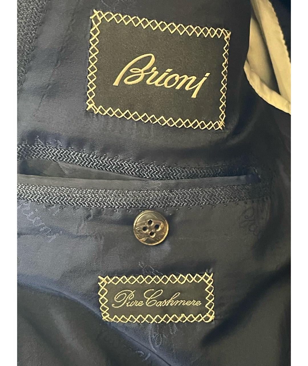 BRIONI Темно-синий кашемировый пиджак, фото 4