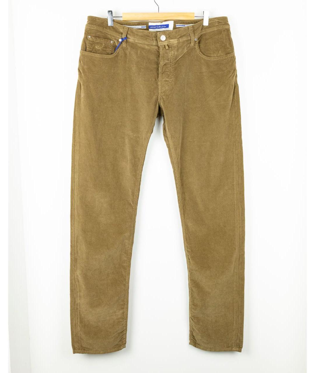 JACOB COHEN Коричневые хлопковые джинсы, фото 5