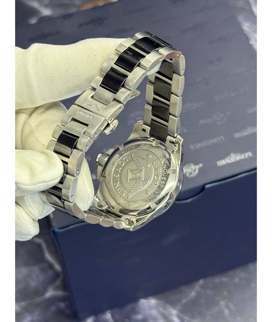 LONGINES Черные керамические часы, фото 3