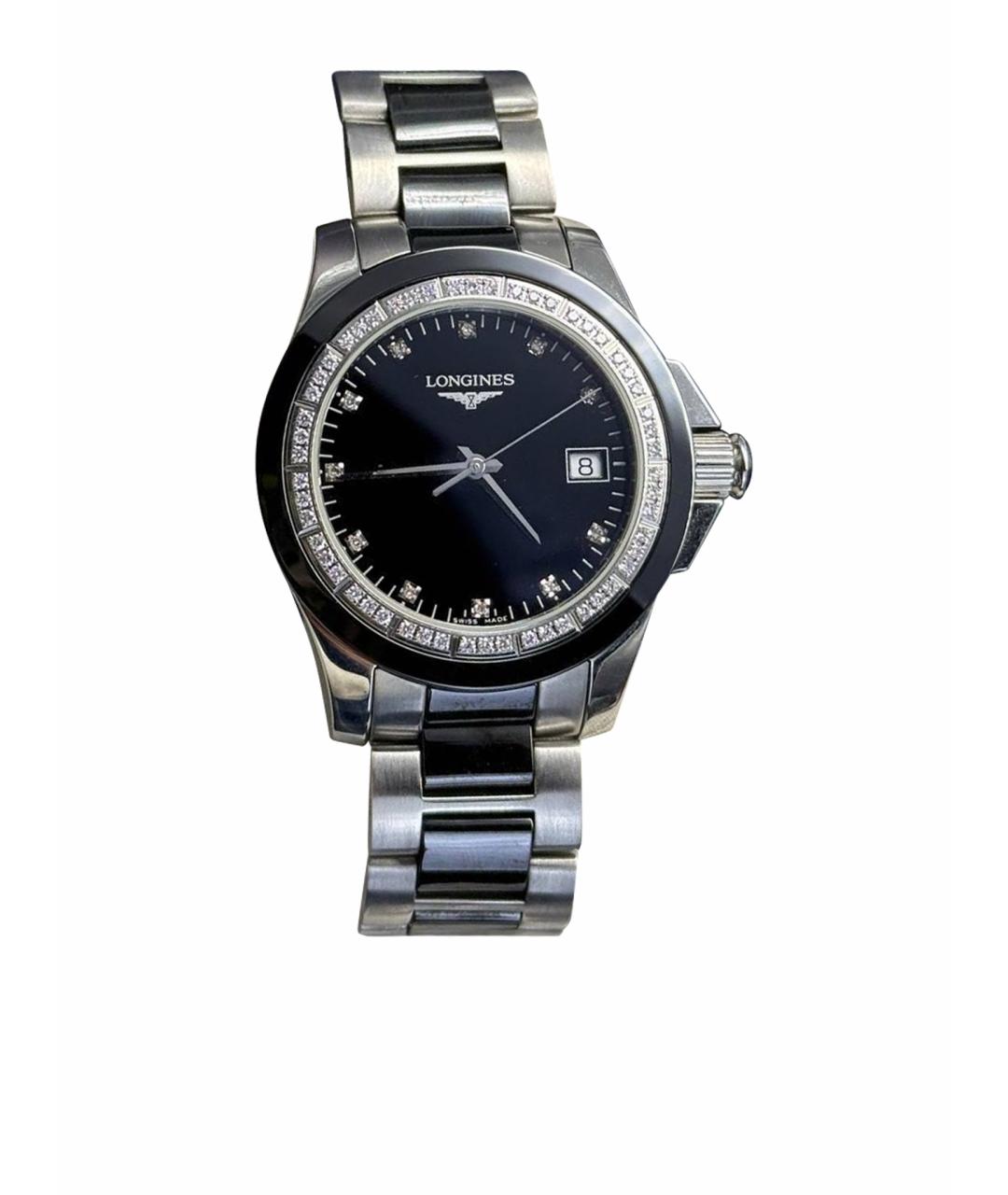 LONGINES Черные керамические часы, фото 1