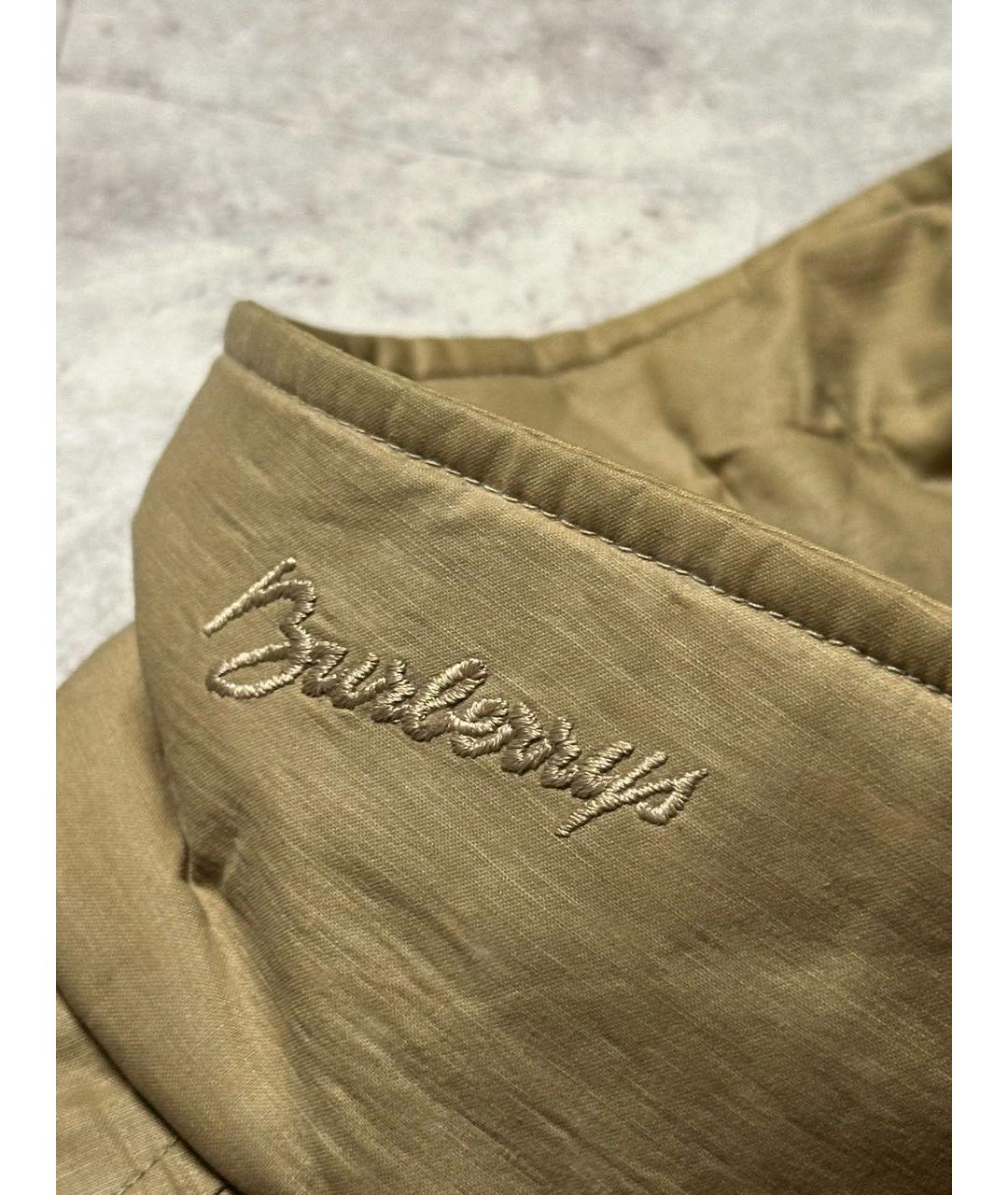 BURBERRY Бежевая полиэстеровая куртка, фото 3