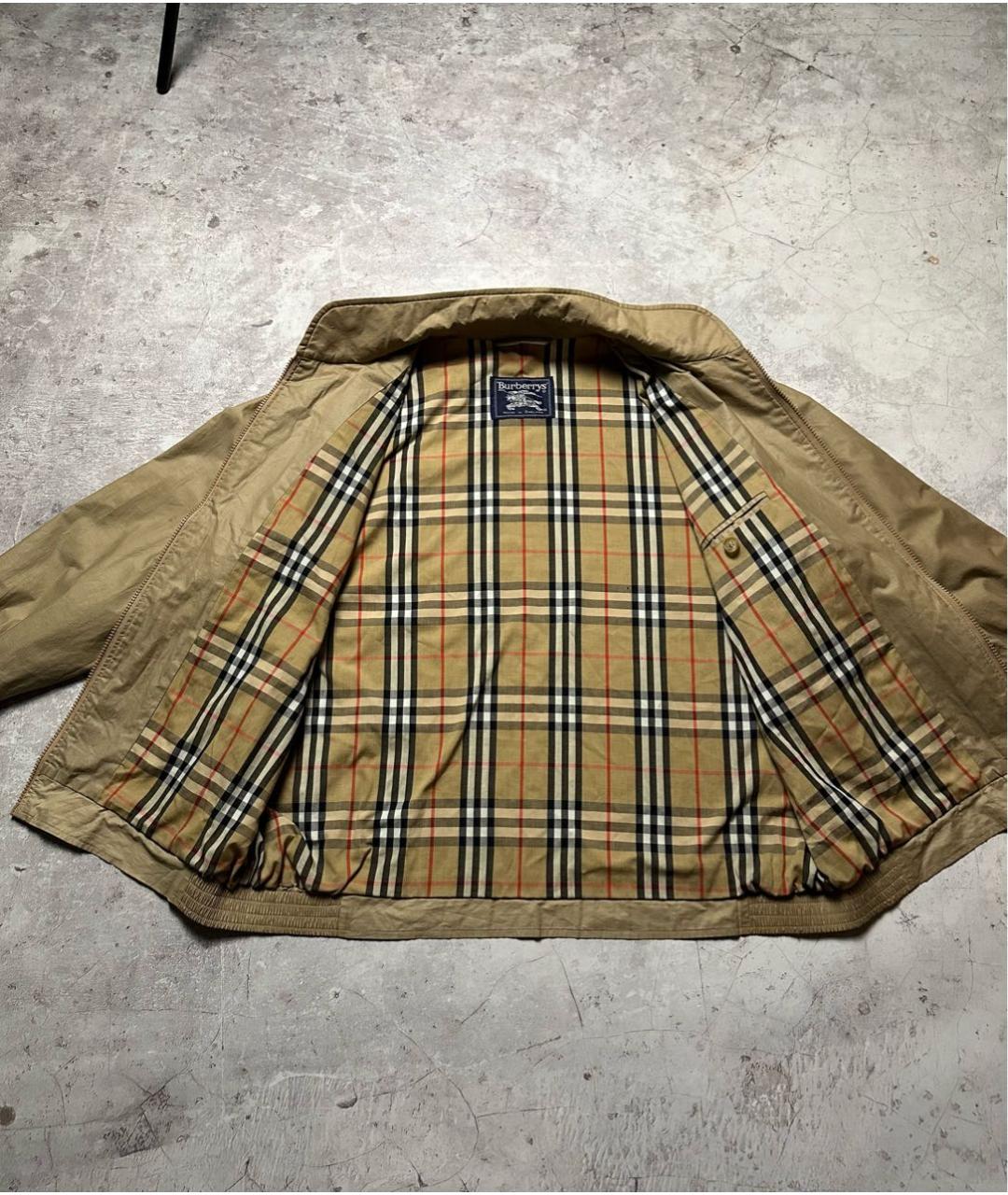 BURBERRY Бежевая полиэстеровая куртка, фото 4