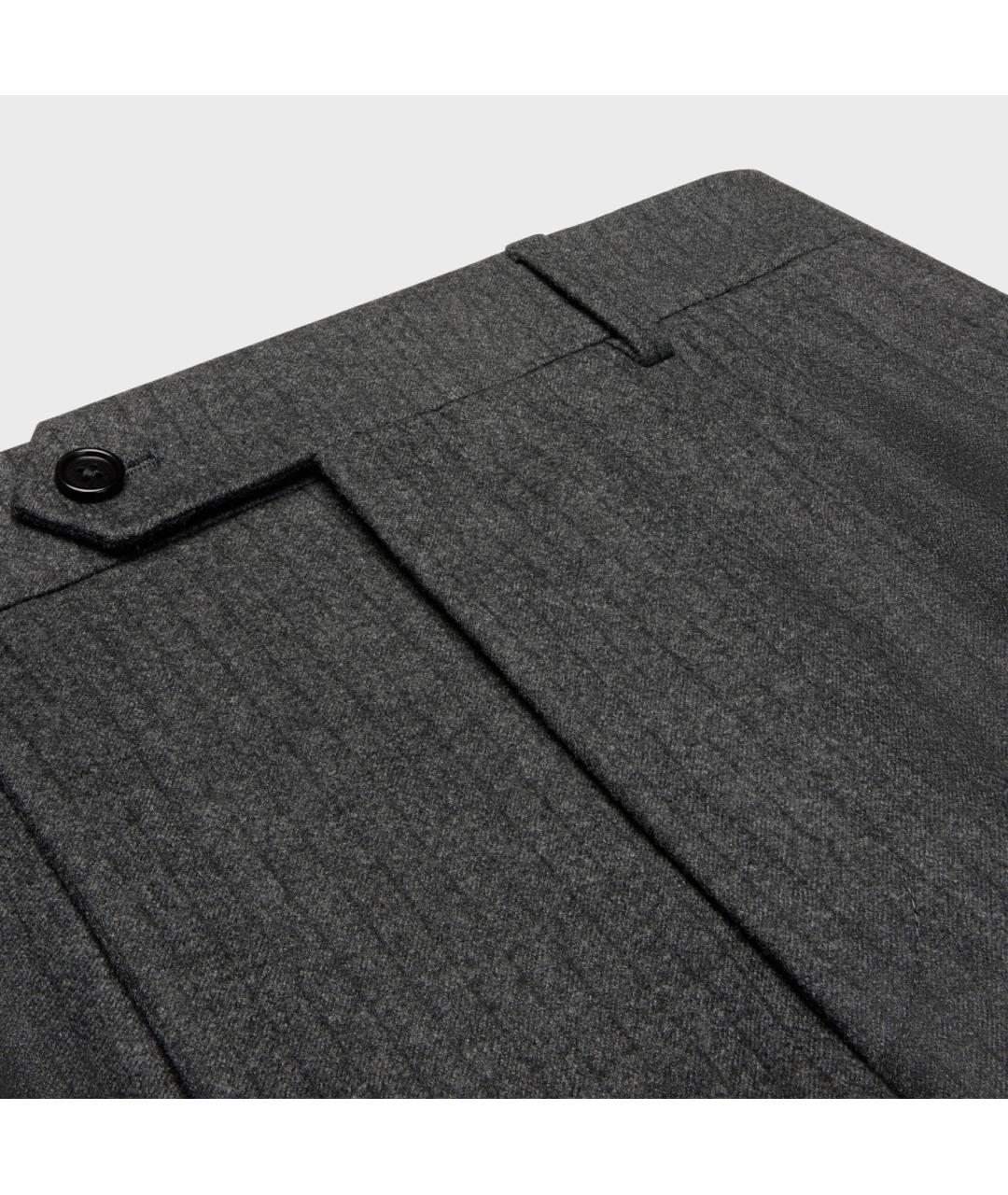 CELINE Серые шерстяные шорты, фото 3