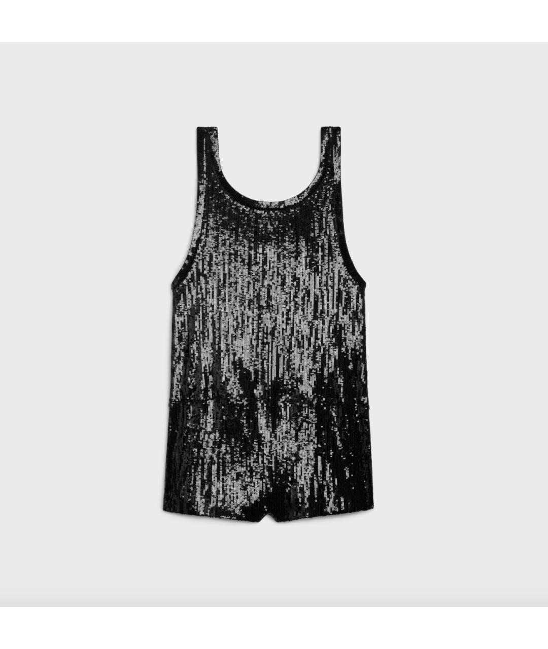 CELINE Черный хлопковый комбинезон, фото 2