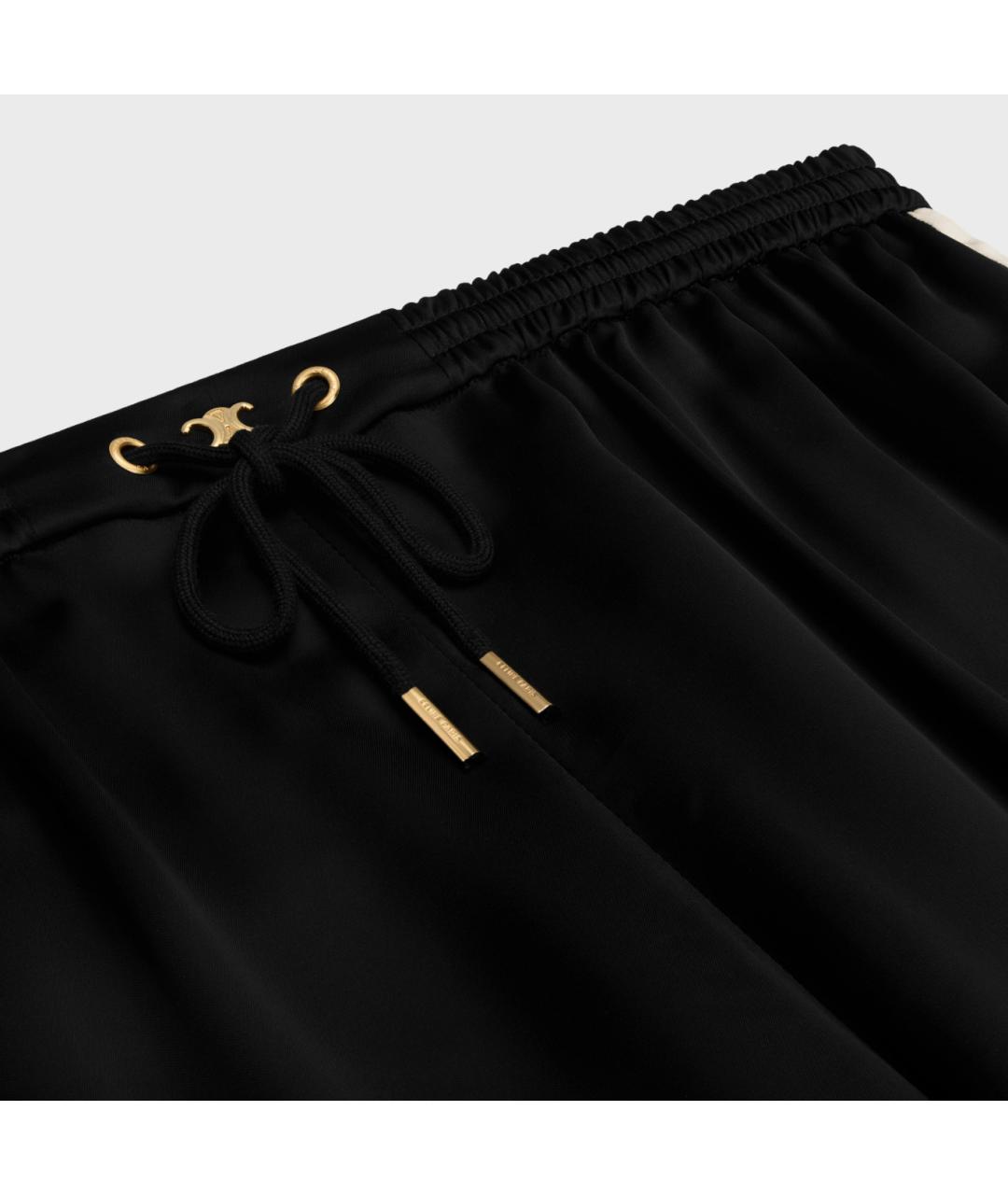 CELINE Черные прямые брюки, фото 3