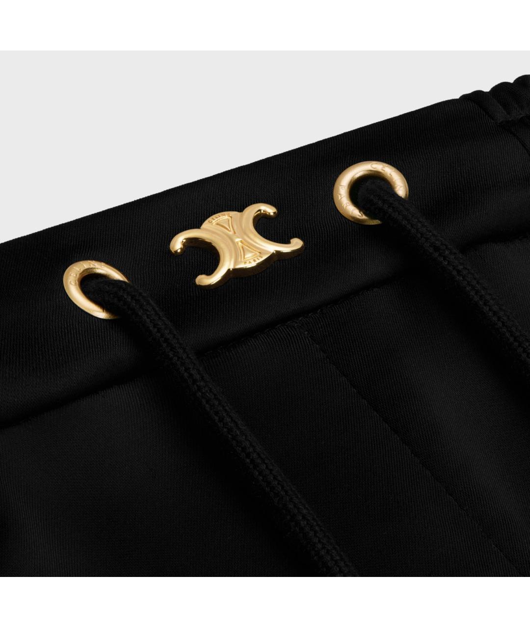 CELINE Черные прямые брюки, фото 4