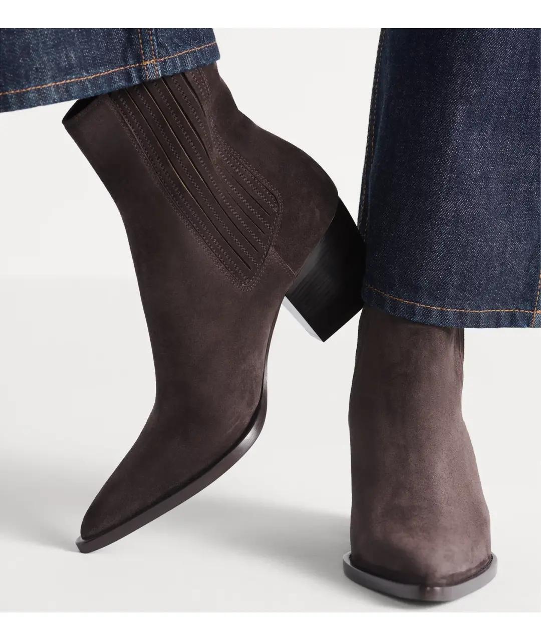 CHRISTIAN DIOR Коричневые ботильоны, фото 3