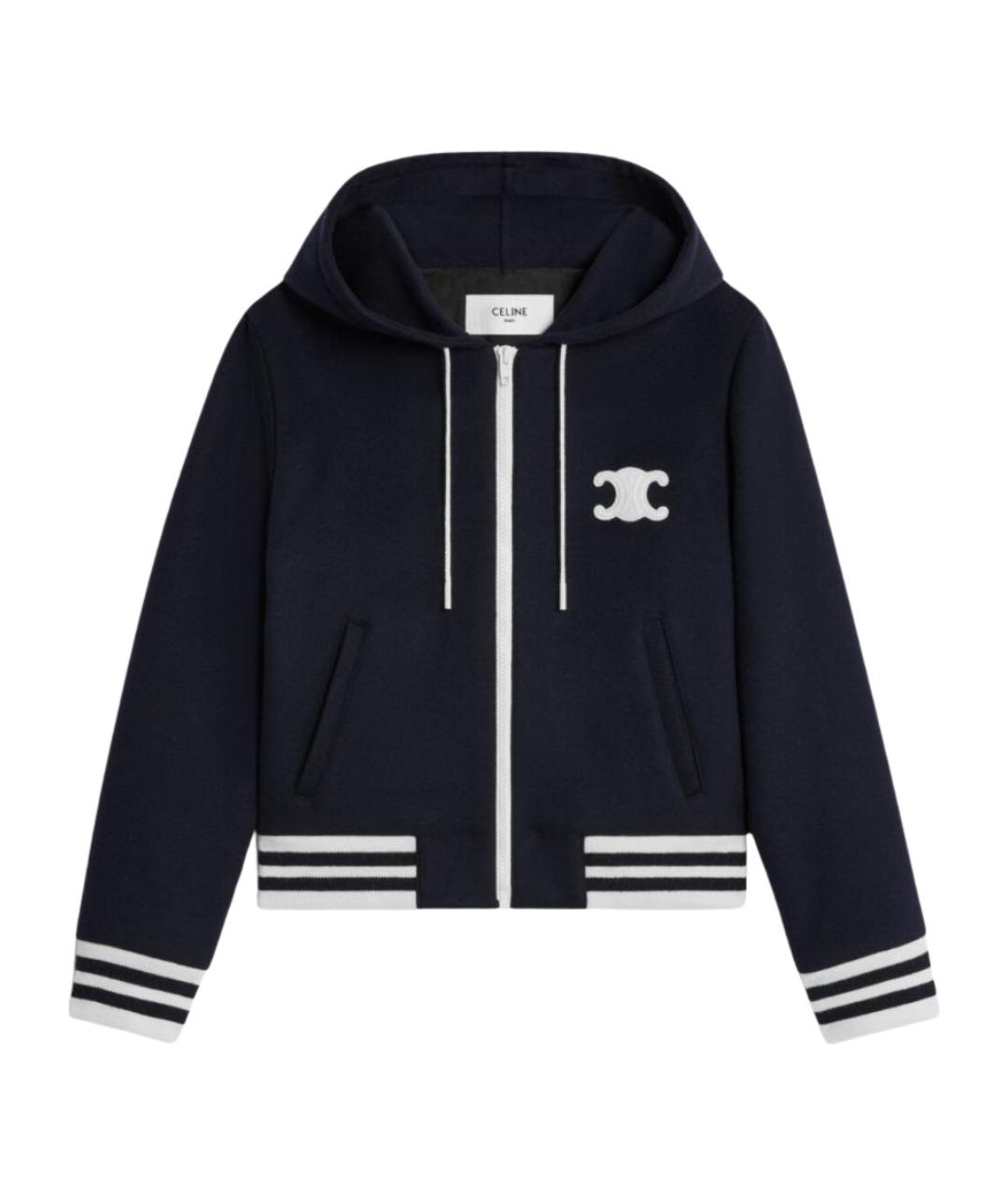 CELINE Темно-синяя хлопковая куртка, фото 1