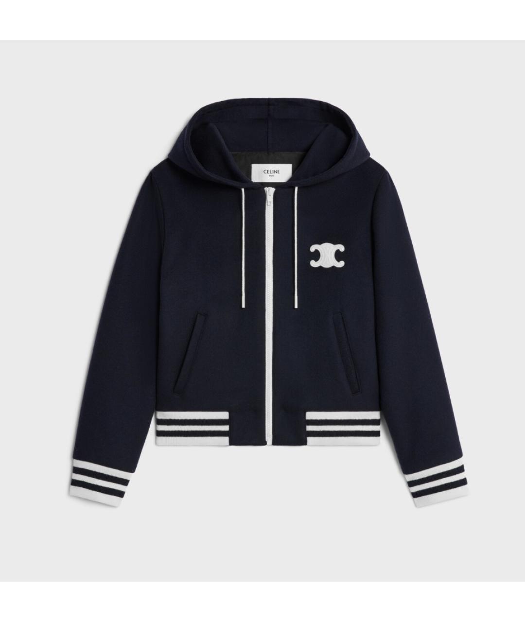 CELINE Темно-синяя хлопковая куртка, фото 5