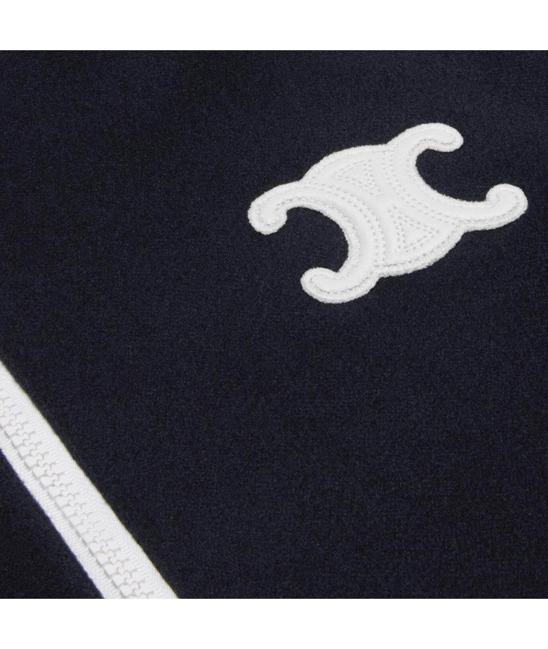 CELINE Темно-синяя хлопковая куртка, фото 4