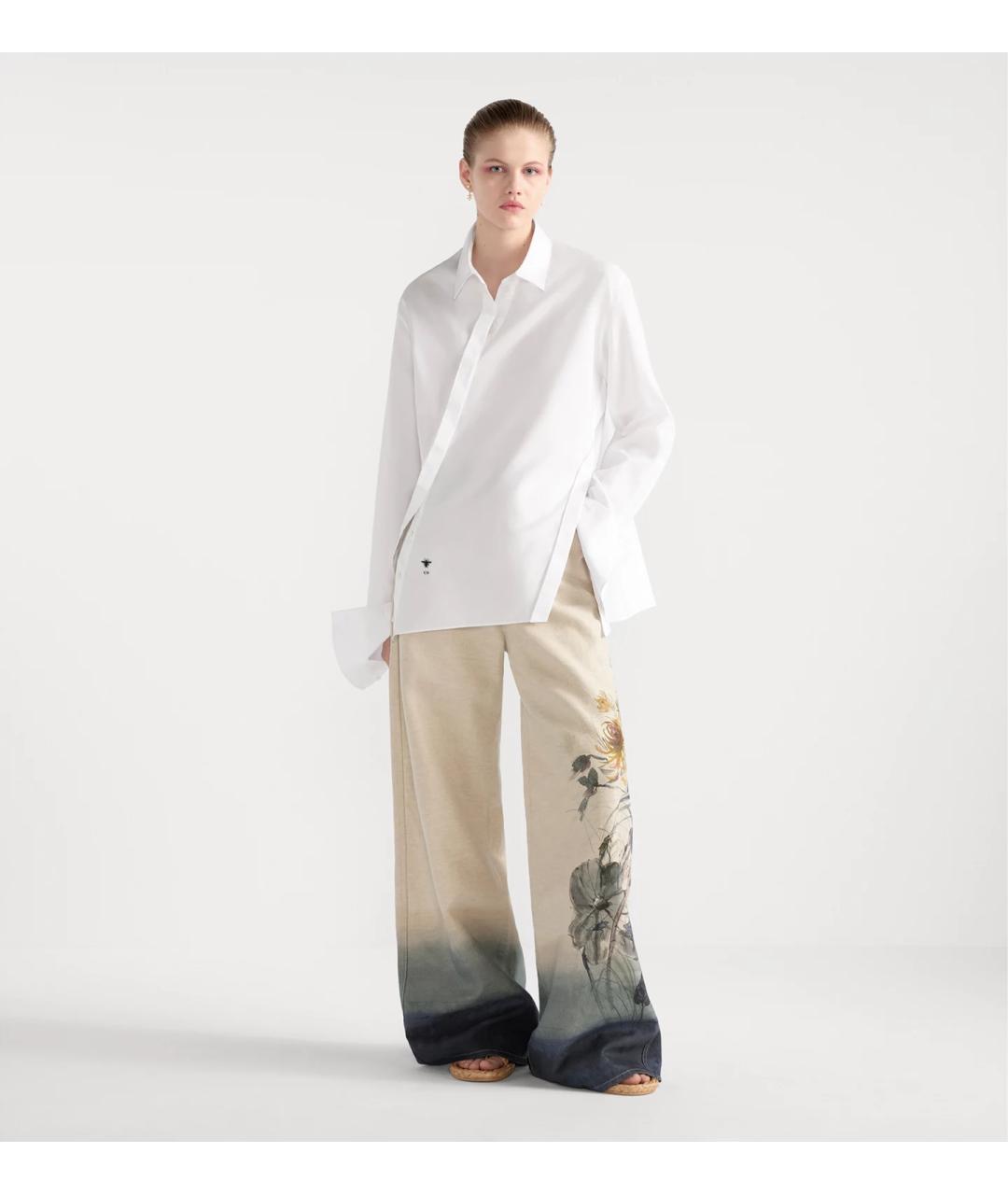 CHRISTIAN DIOR Белая хлопковая рубашка, фото 2