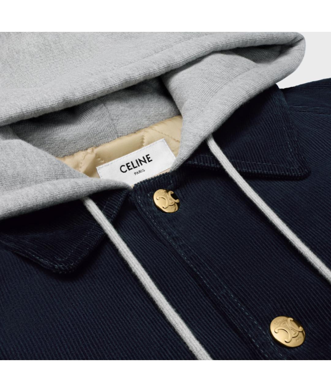 CELINE Темно-синяя хлопковая куртка, фото 3