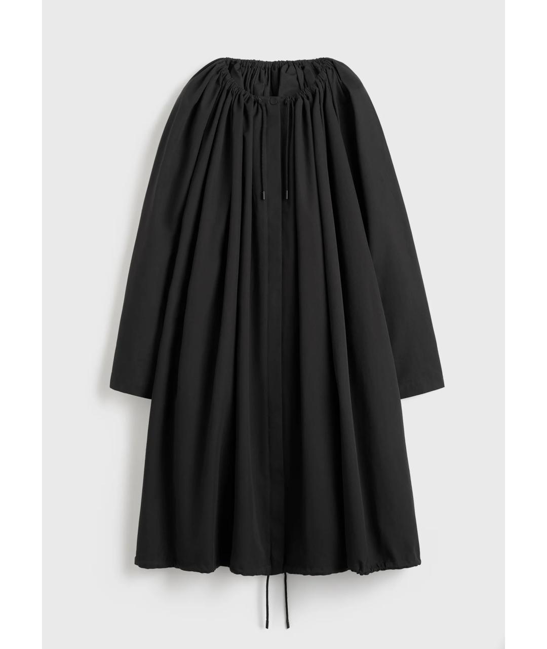 TOTEME Черный хлопко-эластановый тренч/плащ, фото 8