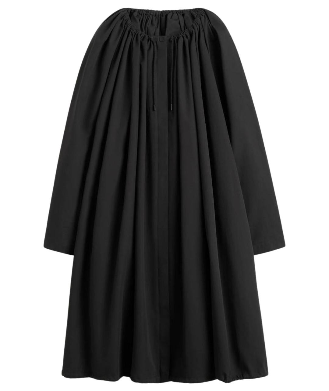 TOTEME Черный хлопко-эластановый тренч/плащ, фото 1