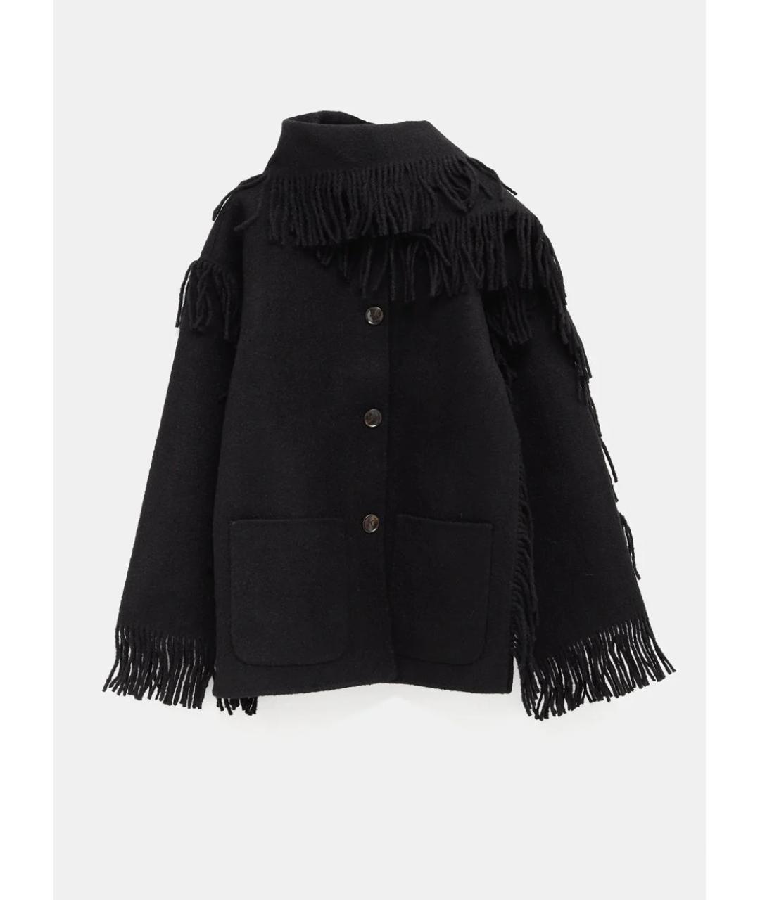 TOTEME Черное шерстяное пальто, фото 4