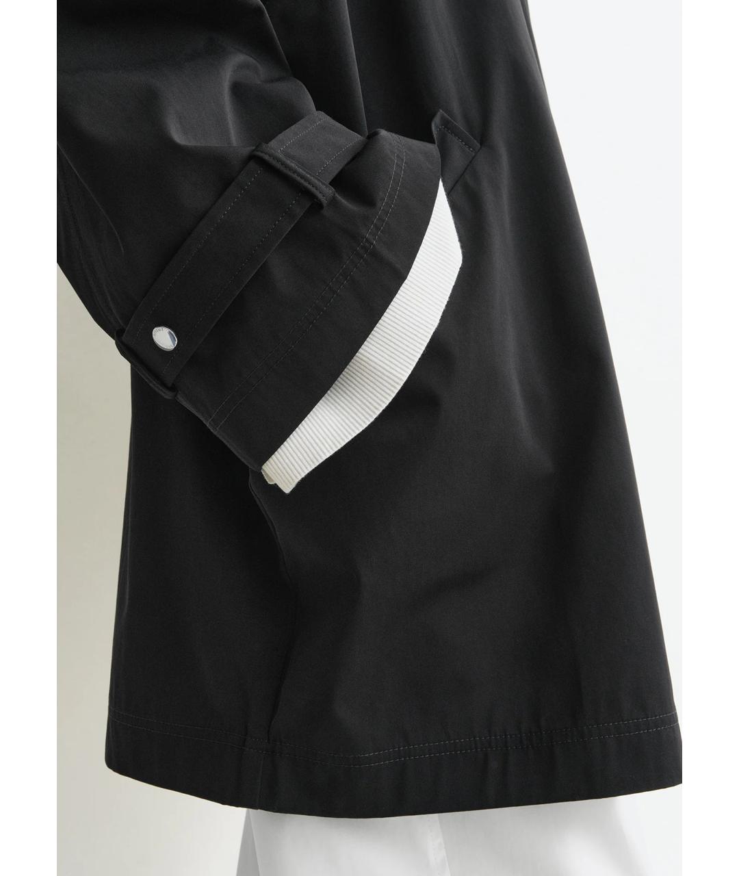 TOTEME Черный хлопковый тренч/плащ, фото 6