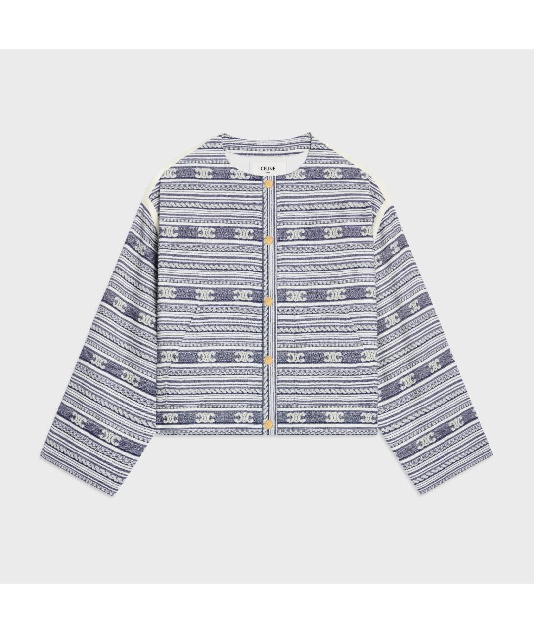 CELINE Мульти шерстяной жакет/пиджак, фото 4