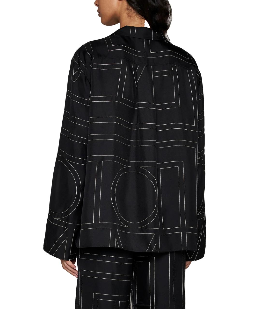 TOTEME Черная шелковая рубашка, фото 4