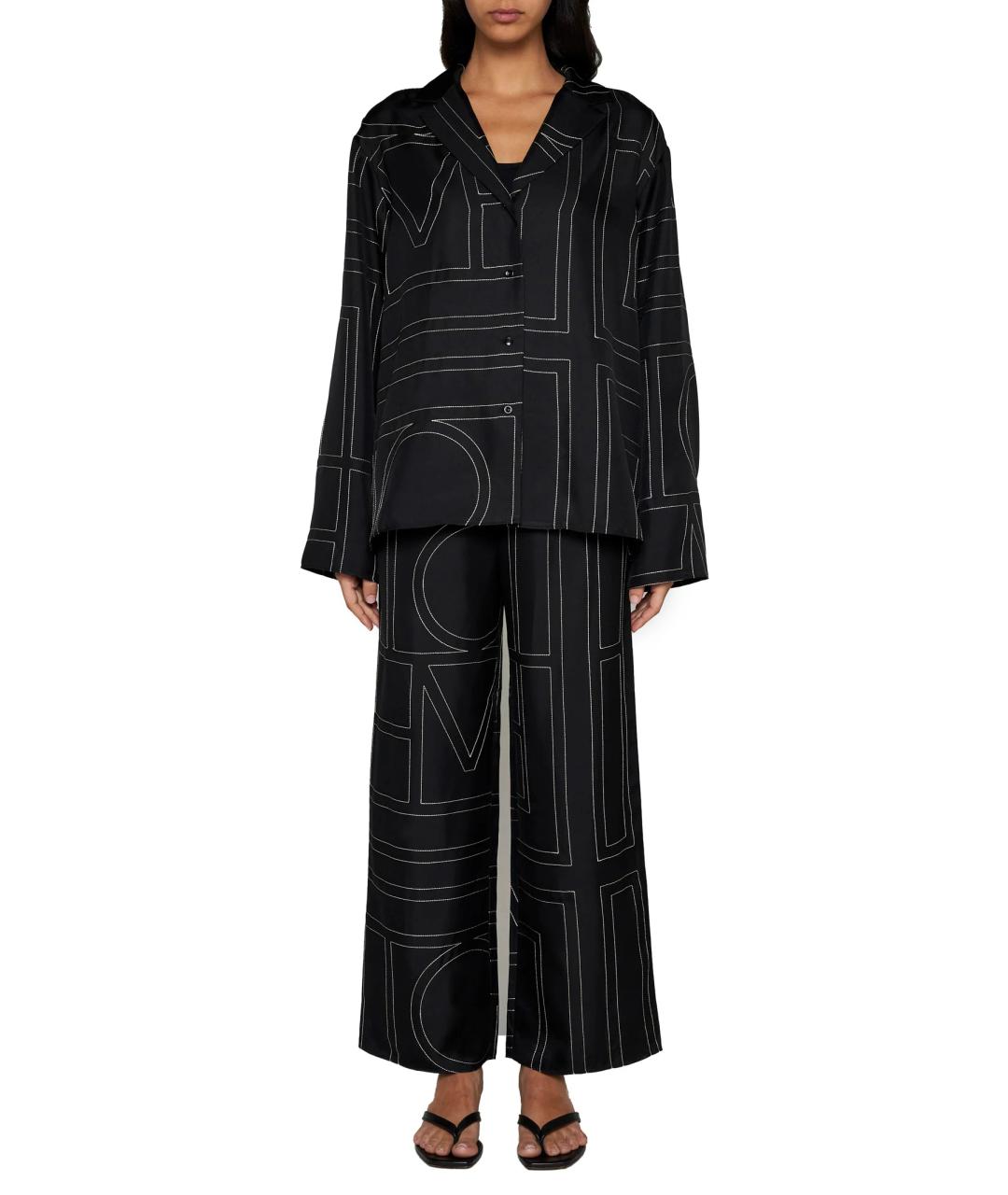 TOTEME Черная шелковая рубашка, фото 2