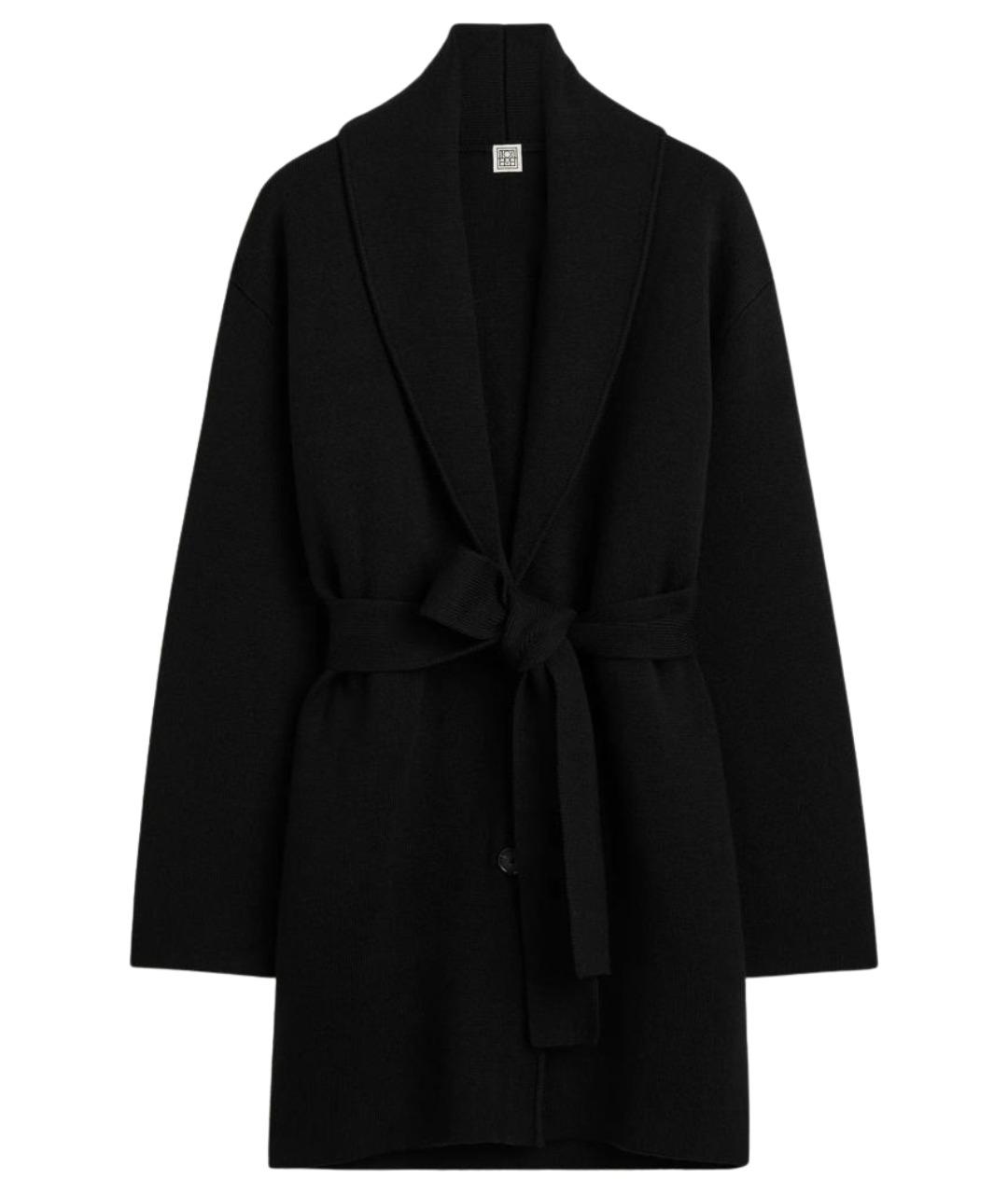 TOTEME Черный шерстяной кардиган, фото 1