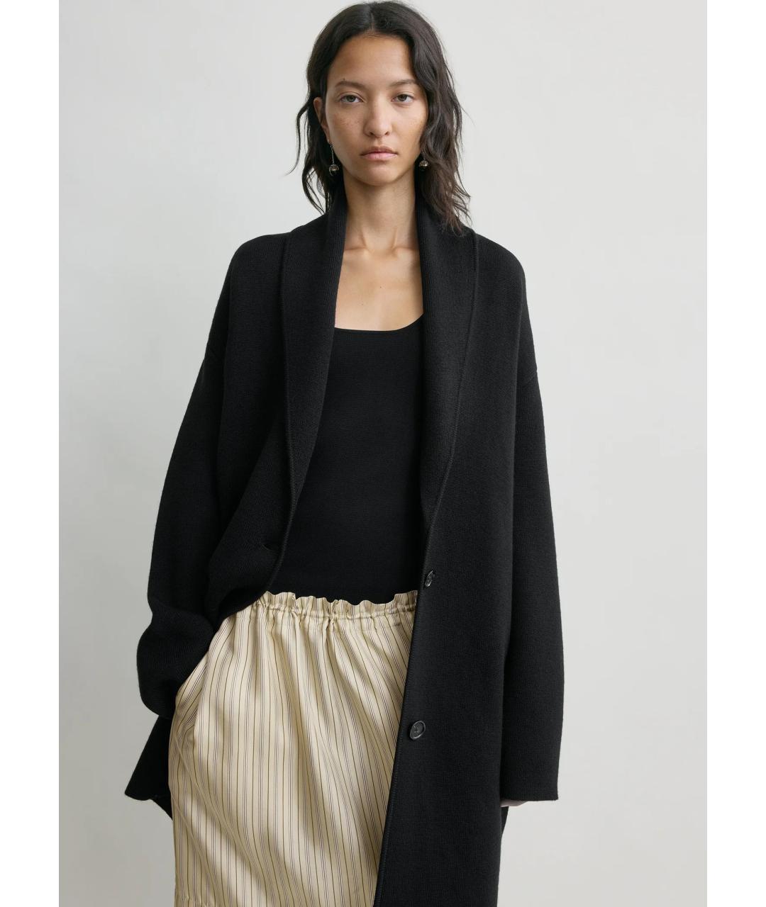 TOTEME Черный шерстяной кардиган, фото 5