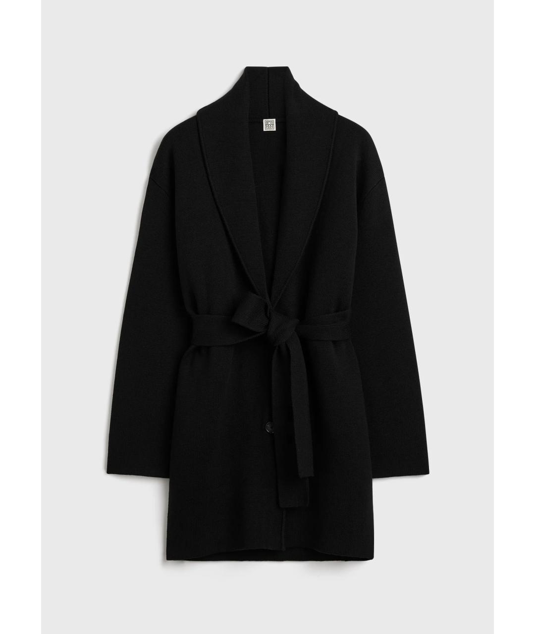 TOTEME Черный шерстяной кардиган, фото 7