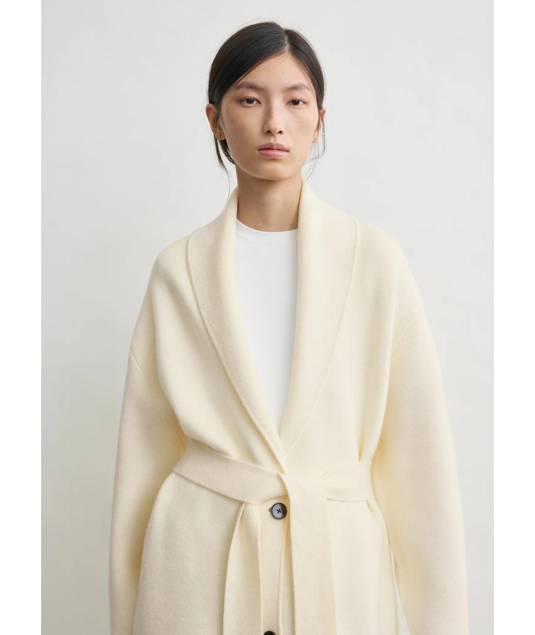 TOTEME Белый шерстяной кардиган, фото 5