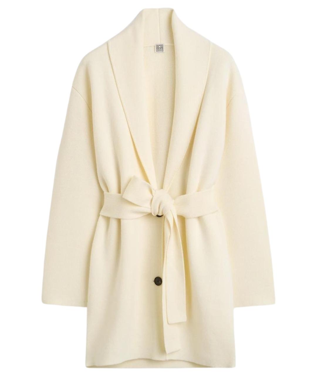 TOTEME Белый шерстяной кардиган, фото 1