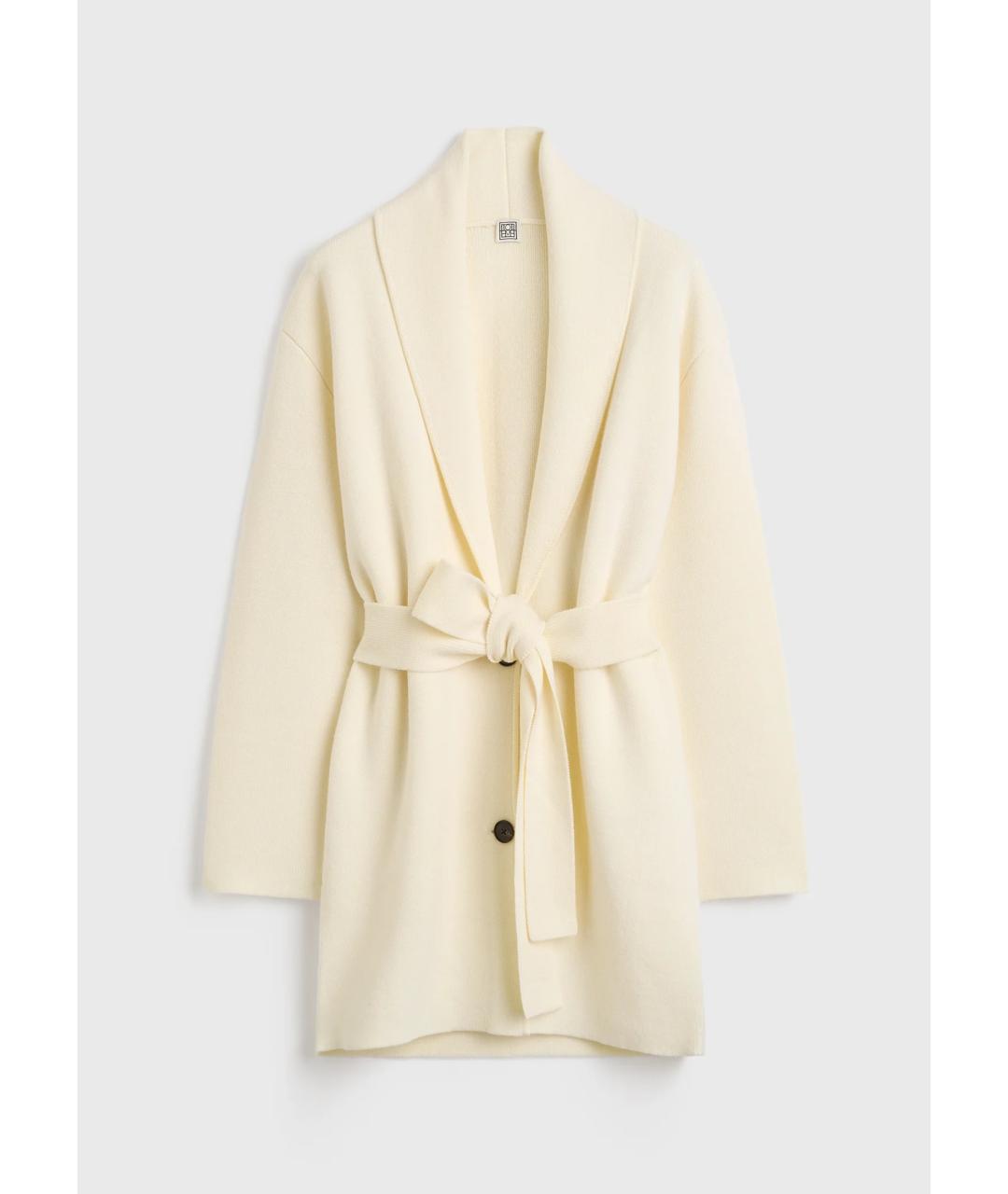 TOTEME Белый шерстяной кардиган, фото 6