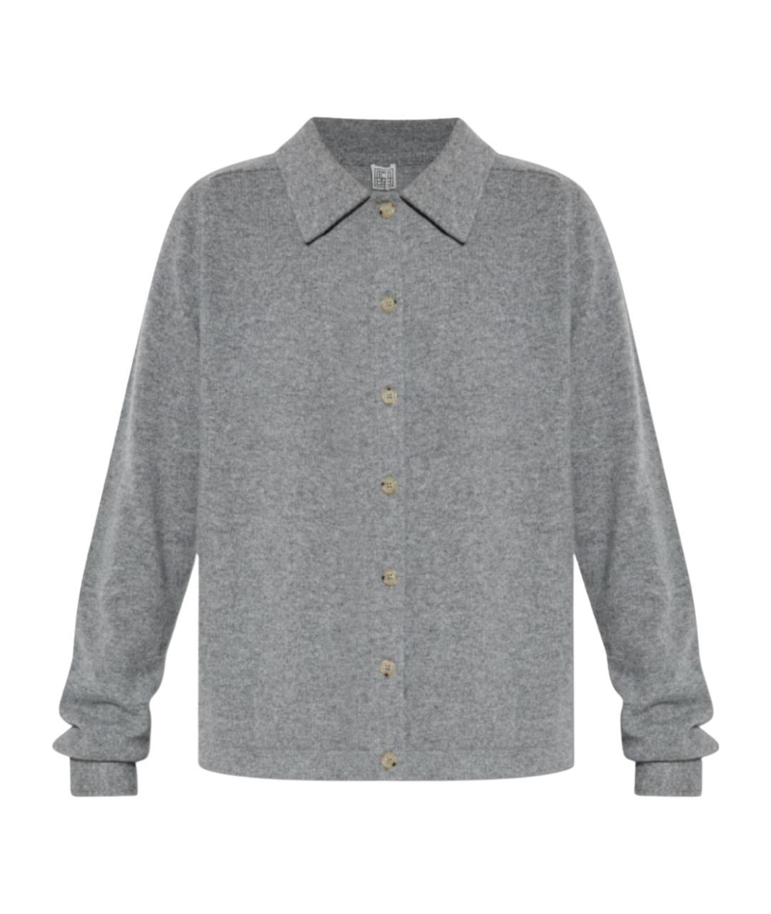 TOTEME Серый кашемировый кардиган, фото 1