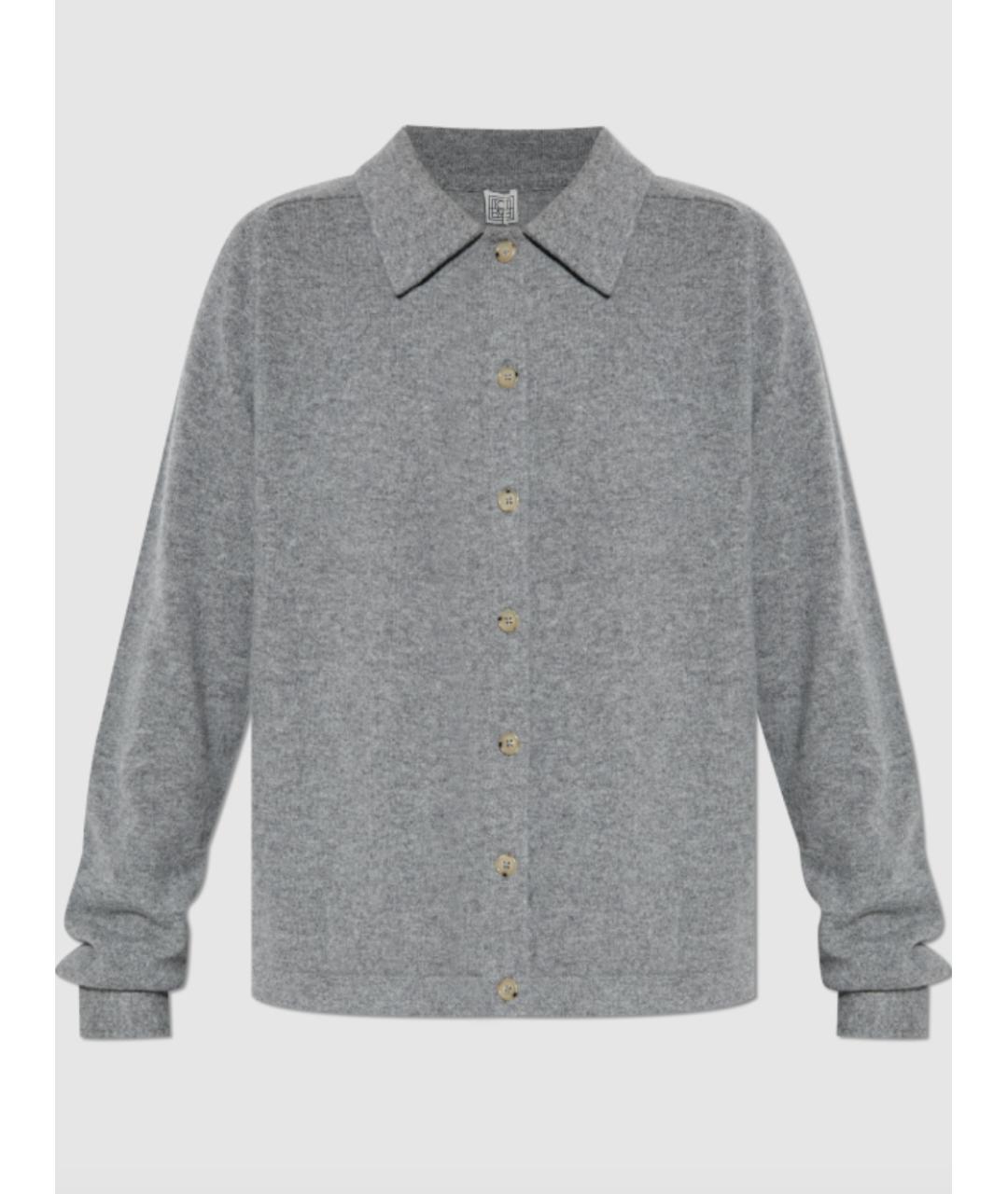 TOTEME Серый кашемировый кардиган, фото 5