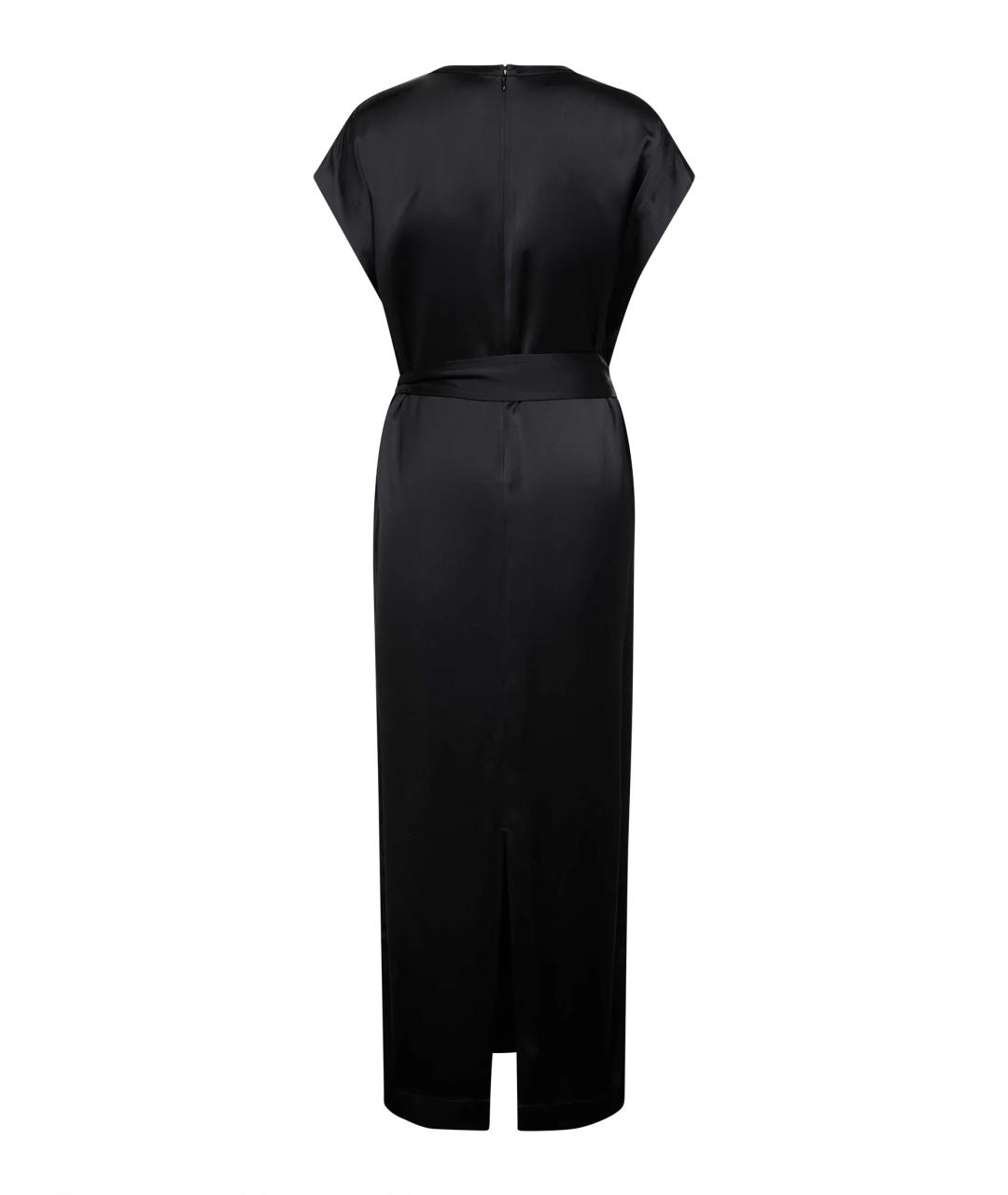 TOTEME Черное вискозное повседневное платье, фото 2