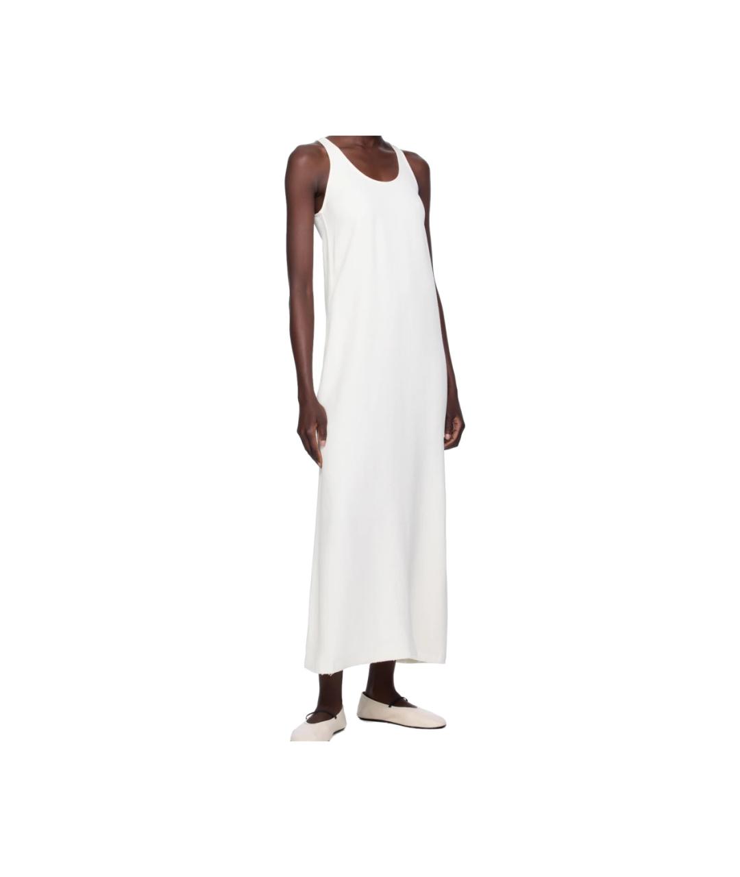 TOTEME Белое вискозное повседневное платье, фото 3