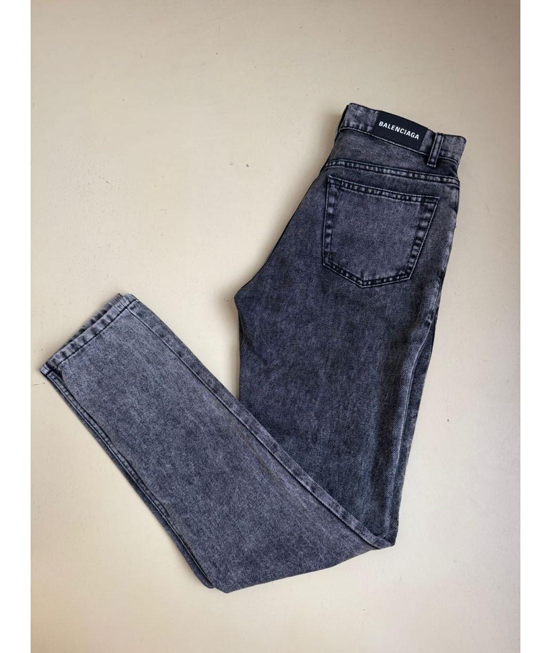 BALENCIAGA Серые хлопковые джинсы слим, фото 8