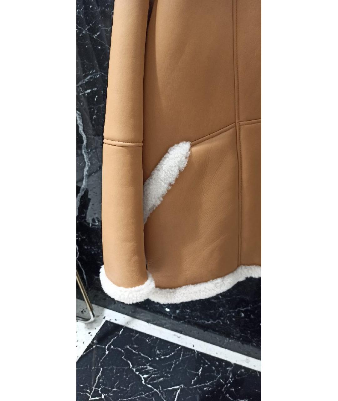 BLANCHA Коричневая кожаная дубленка, фото 4